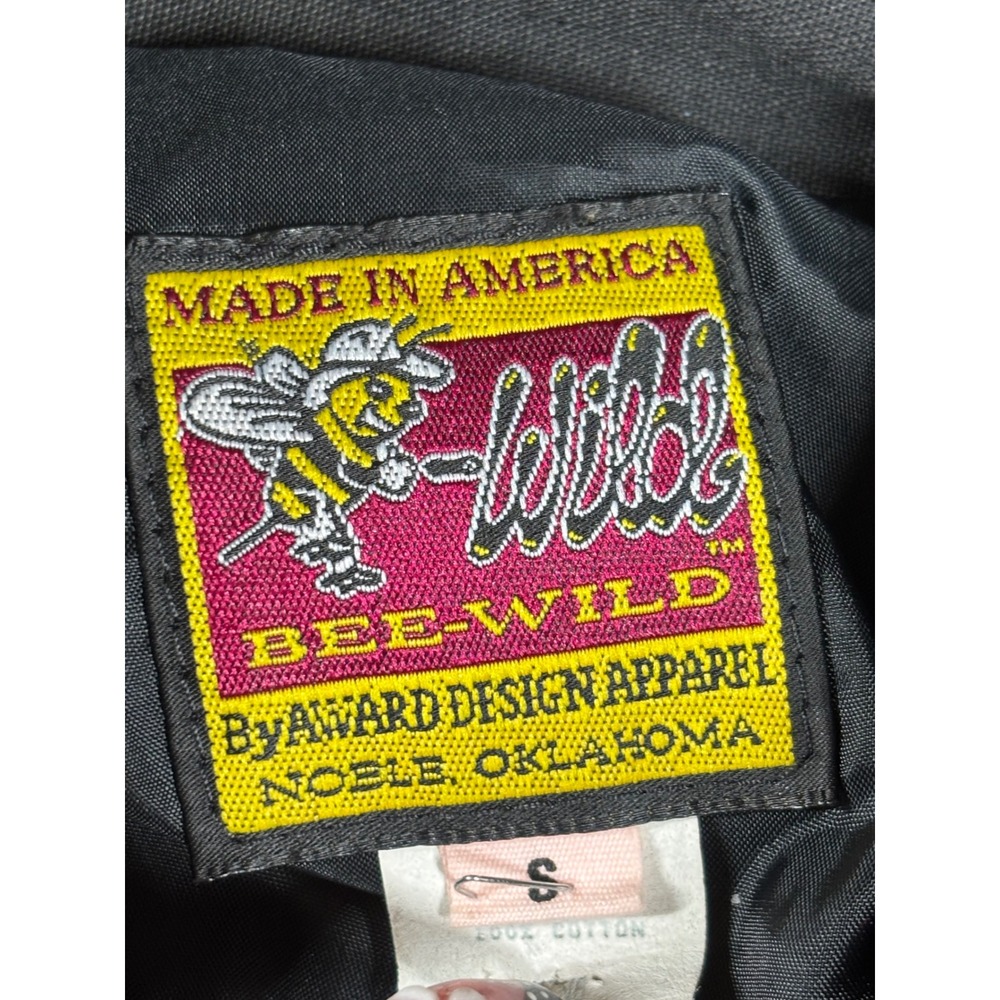Vintage Bee-Wild Award Design Apparel Bomber Jacket Red Black Ballerina Womens S - Picture 3 of 11